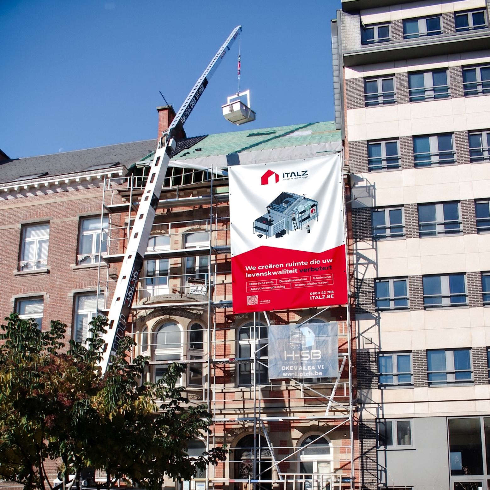 Transformation complète de la toiture au cœur de Louvain - Image 1